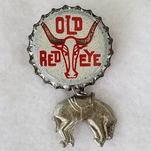 RODEO Vintage Bottle Cap Brooch